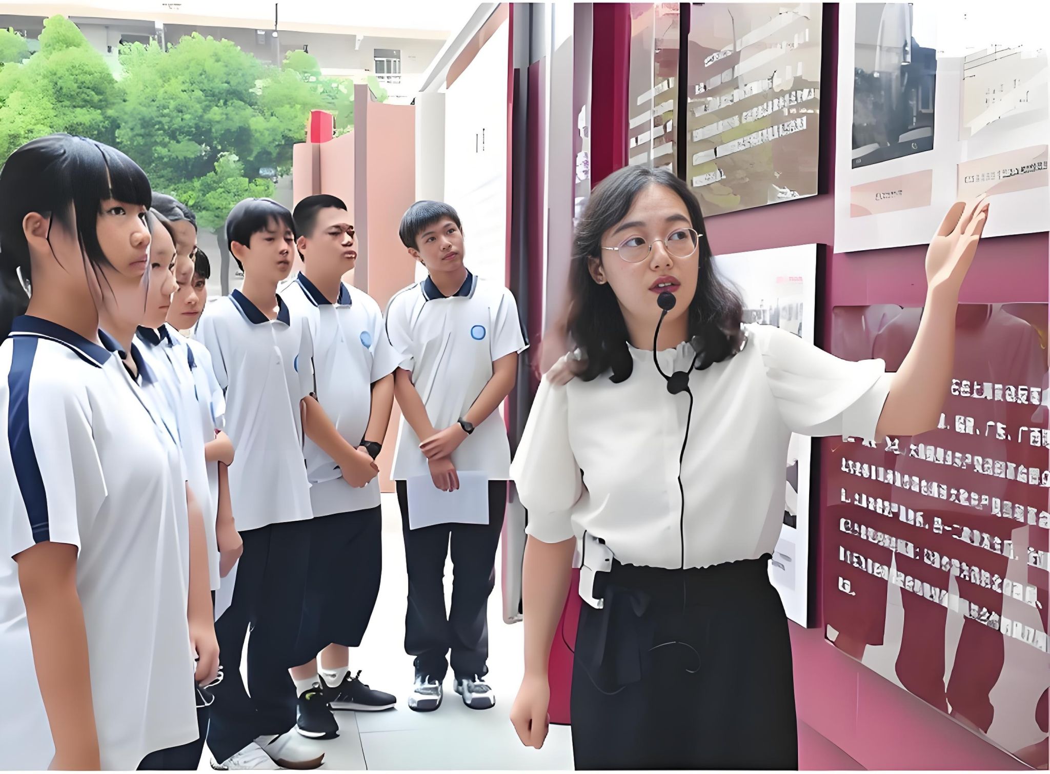 校内会址成为师生思政课堂